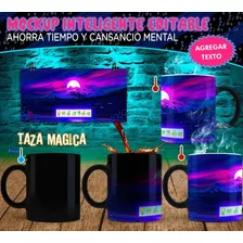 Mockup Taza Mágica Inteligente Editable Psd Actualizado 2021