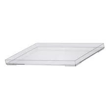 Bandeja Acrilica Transparente Paramount 25x17x2cm Decoração 