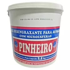 Kit 2 Potes Pasta Gel Higiene P/mãos Deseng Pinheiro 2,5 Kg