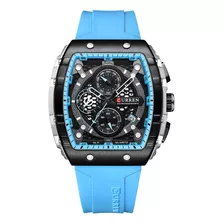 Reloj De Cuarzo De Silicona Curren 8442 Para Hombre