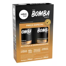  Shampoo Salon Line Sos Bomba Kit Bomba Shampoo E Condicionador En Garrafa De 200ml