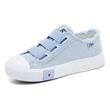 Zapatos De Lona Casual Mujer Zapatos De Tenis Con Velcro