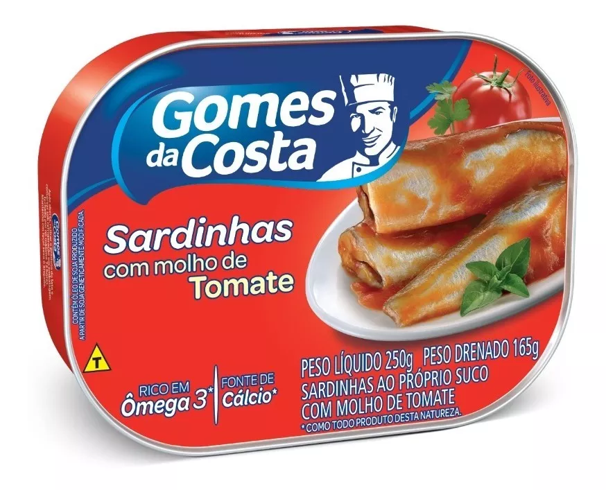 Sardinha Com Molho De Tomate Gomes Da Costa 250gr 