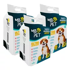 Kit 90 Tapete Higienico 80x60 Mb Pet Ultra Absorvente Caes