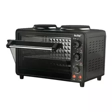 Horno Con Anafe Doble Electrico 220v - 2 En 1 Termostato Mli Color Negro