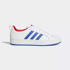 Tenis adidas Streetcheck Cloudfoam Court Low Color Cloud White/royal Blue/vivid Red - Adulto 7.5 Mx