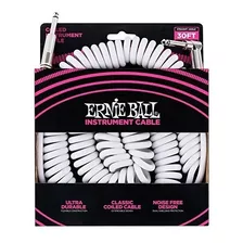 Ernie Ball 30 Coiled Straight Angle Instrument Cable
