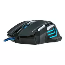 Mouse Para Jogo Pro Gaming Sensor 2400 Dpi Leds Rgb Cor Preto