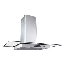 Exaustor Depurador De Cozinha Fogatti Cvr Slim Aço Inoxidável E Vidro De Parede 80cm X 4.6cm X 45cm Inox 220v