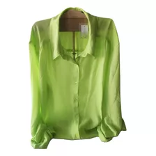 Camisa Para Dama En Seda- Xxl- New York & Company