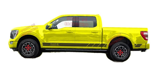 Stickers Lateral Para Ford F-150 Xlt + Espejos 4 Pzs Pickup Foto 4