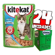 Sache Kitekat Ração Úmida Gato Adultos Vários Sabores - 24un