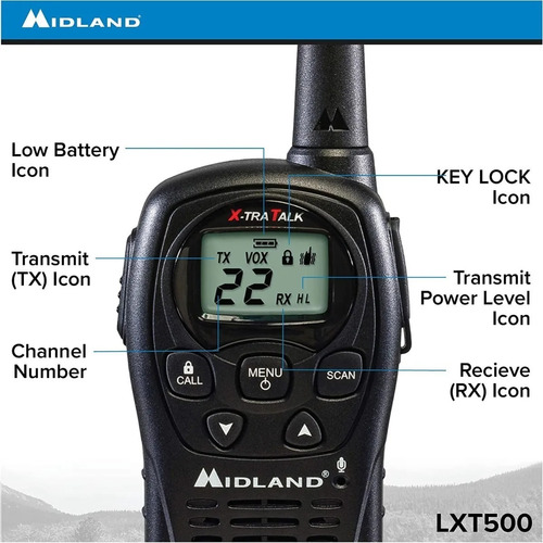 Radios Midland Lxt500vp3 38km* 24 Millas 22 Canales Foto 5