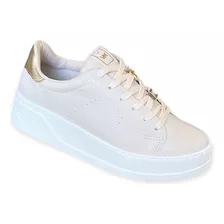 Tênis Via Marte Flatform Feminino Cor Bege