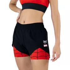 Short Everlast Spiderman Mujer-negro