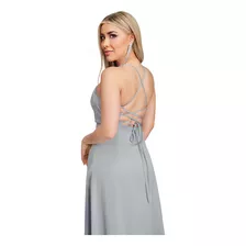 Maxidress Cklass Plata 994-27 Outlet/saldos Mchn