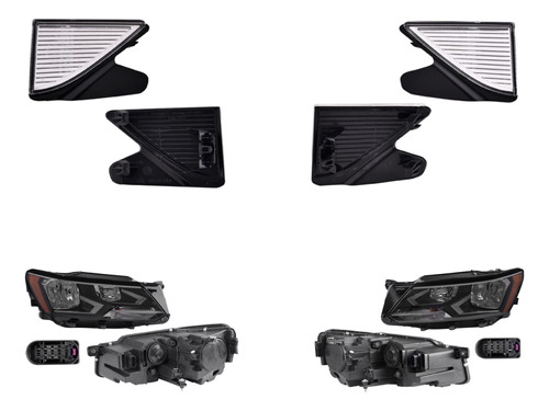 Paquete De 2 Faros Y 2 Cuartos Passat 2016/2018 Depo Foto 2