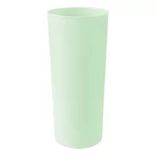 Vaso Trago Largo 280ml Pastel Colores Cotillon Fiesta X 20 U Color Verde Pastel