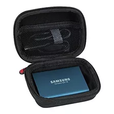 Funda De Viaje Portátil Para Samsung T5 Ssd,color Negro.