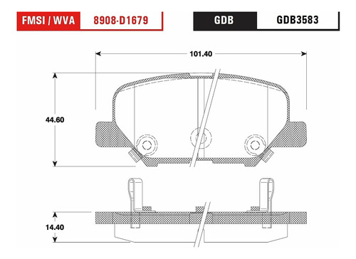 Balatas Trw Trasera Mitsubishi Outlander 2014 2015 2016 2017 Foto 2