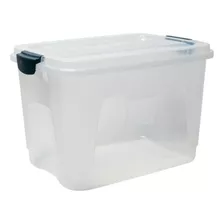 Caja Organizadora Multiuso C/cierre Clip Transparente 20l