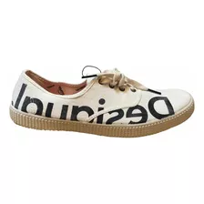 Tenis Beige Desigual Dama Talla 27mx Mod.20sskax3