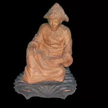 Antigua Figura Oriental De Terracota 1920 A306