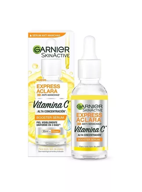 Serum Garnier Skin Active Express Aclara Booster Sérum Anti Manchas Día/noche Para Todo Tipo De Piel De 30ml
