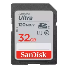 Sandisk Tarjeta De Memoria Ultra Sdhc Uhs-i De 32 Gb