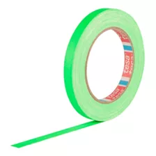 Fita Tecido Gaffer Tape Tesa 12mm X 25m Verde Fluorescente