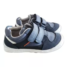 Zapatilla Azul Doble Velcro, Niño. Coniglio Talla 26