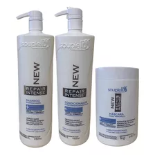 Kit New Repair Intense Cabelos Danificados 3x1l - Soupleliss