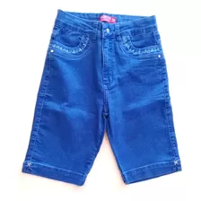 Bermuda Jeans Feminina C/lycra Movix 646459