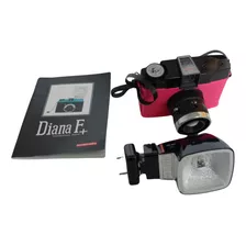 Camara Lomography Diana F+ Film 120 Flash Y Manual Rosa