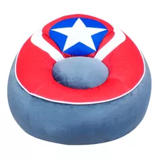 Sillón Infantil Niños Original Puff Marvel Capitán América