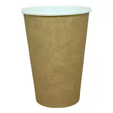 500un Copo Papel Biodegradável Térmico Água Café 200ml Kraft