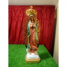 Virgen De Guadalupe, Figura De Resina, 31cm X 10cm X 9cm