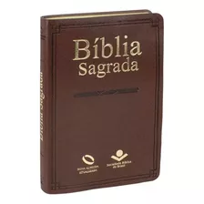 Bíblia Sagrada Missionária Capa Sintética Marrom, Nova Almeida Atualizada Sbb