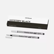 Refil Carga Montblanc Fineliner Cor Preta B Broad Cx C/ 2 Un