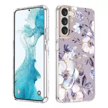 Funda Para Galaxy S22 Plus Gris Floral