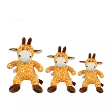 Trio De Animais Safari Girafa Bichinhos Pmg Para Criança