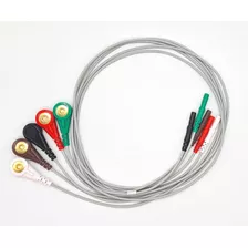 Cables Holter Eccosur , X5 Unidades 90cm Premium.