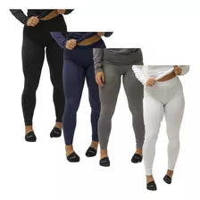 Calça Feminina Térmica Segunda Pele Proteção Uv Esporte