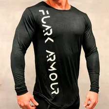 Remera Manga Larga Hombre Winter Armour Gym Fit Fuark Modal