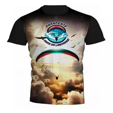 Camiseta Parapente Asas Da Liberadade Estampa Total