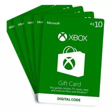 Xbox Giftcard Microsoft Xbox - 10 Reais | Imediato