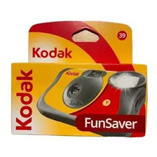 Câmera De Uso Único Kodak - Funsaver Com Flash - 39 Poses