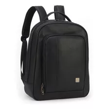 Mochila Polo King Executivo Adulto Porta Laptop Preto - Mn51 Desenho Do Tecido Liso