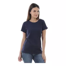 Camiseta Feminina Básica 100% Algodão Caimento Perfeito