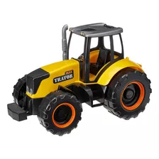 Brinquedo Infantil Caminhão Max Trator Amarelo Tilin 0458